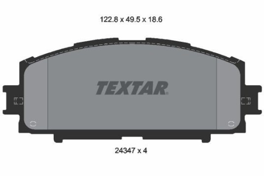 Bremseklosser TEXTAR 2434701 Bremseklosser TEXTAR 2434701