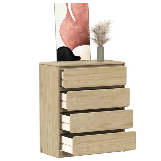 Kommode SAUDA eik 76,5x39x91 cm heltre furu 8721012459212