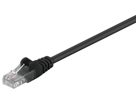Qbulk CAT 5e U/UTP Nettverkskabel 1m Svart