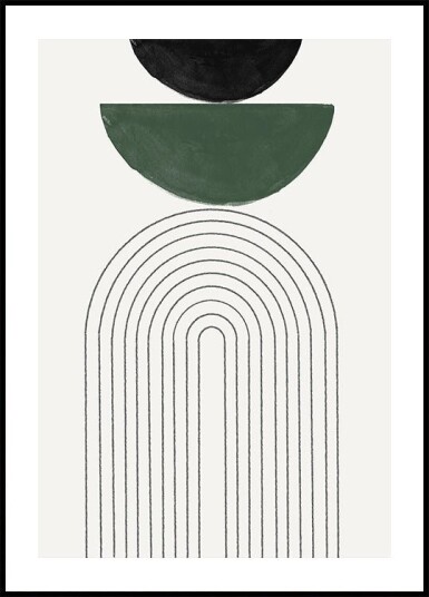 Arched Geometry Plakat Plakat / 30x40cm