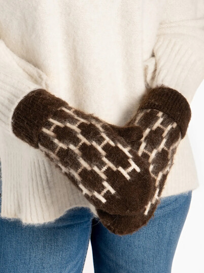 Hést Gera Mittens Brun ONE SIZE