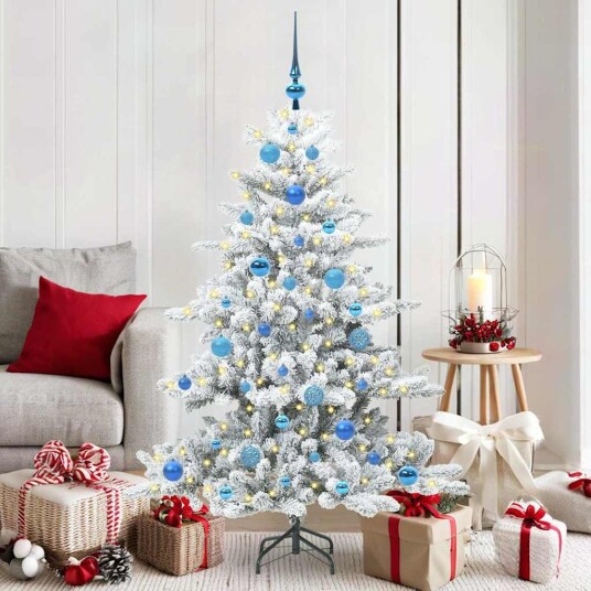  Kunstig sammensatt juletre med 150 LED med stativ 150 cm PVC
