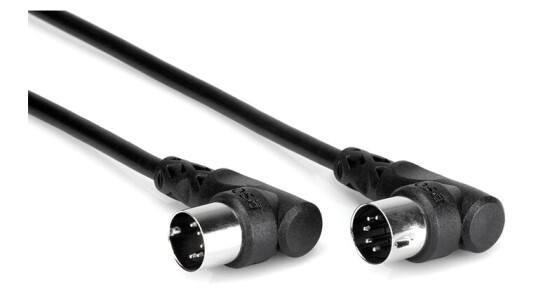 Hosa MID303RR MIDI-kabel vinkel 3 fot