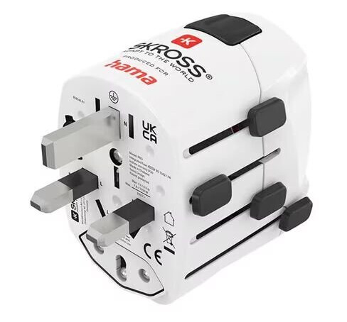 Hama World Travel Pro 1750W Strømadapter 7A Hvit Mobillader Hama World Travel Pro 1750W Strømadapter 7A Hvit Mobillader