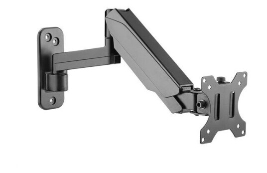 Techly - Monteringskomponent (Helbevegelsesarm, Gassfjær) - For Lcd-Tv - Skjermstørrelse: 17"-32" - Veggmonterbar