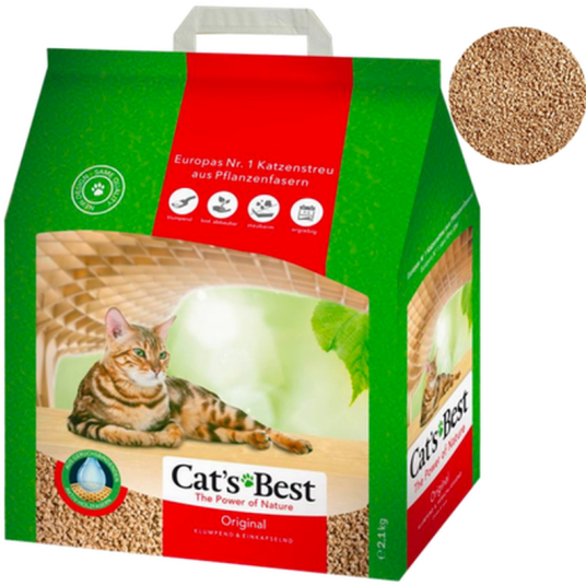 Original Klumpende Kattesand Grønn 10 L Katt Toalett Og Kattesand Kattesand Cat"S Best