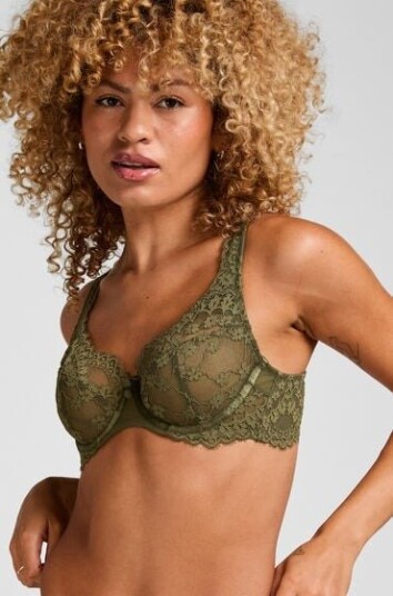 Hunkemöller Uvattert bh med bøyle Daisy Grønn