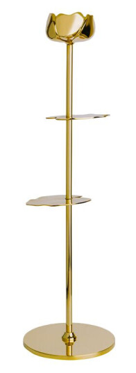 Hilke Collection Ninfea Alta lysestake i messing 35 cm - Elegant gulldesign