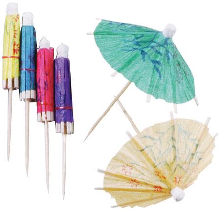 Parasoll blandede farger 144 stk Parasoll blandede farger 144 stk
