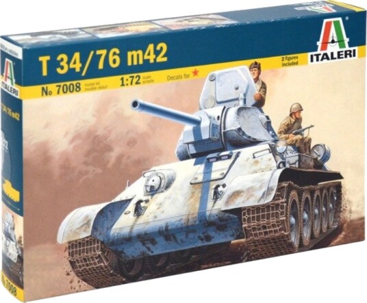 Italeri T 34/76 Stridsvogn Med 2 Figurer 1942 1:72