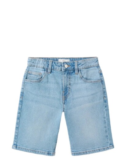 Mango Straight Fit Denim Bermuda Shorts Blue 140 Mango Straight Fit Denim Bermuda Shorts Blue 140
