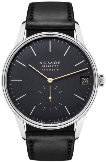 Nomos Glashütte Herreklokke N 366 Orion Neomatik Sort/Lær Ø40.5 mm Nomos Glashütte Herreklokke N 366 Orion Neomatik Sort/Lær Ø40.5 mm