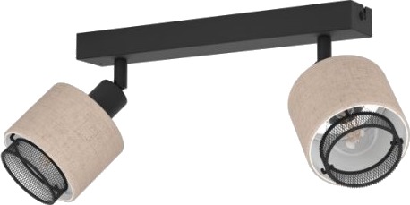 Eglo Rosley Spotskinne L310 2Xe14 Sort/Lin Eglo Rosley Spotskinne L310 2Xe14 Sort/Lin