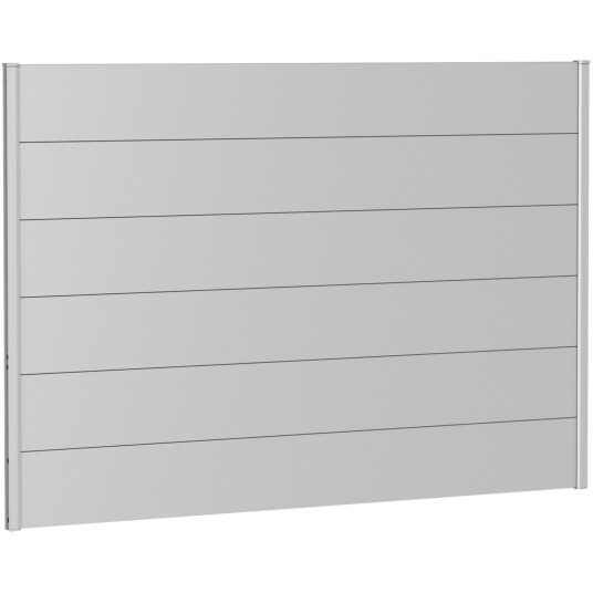 BIOHORT VEGGPANEL FOR LEVEGG UTEN AKRYLGLASS 200X135 SØLV METALLIC
