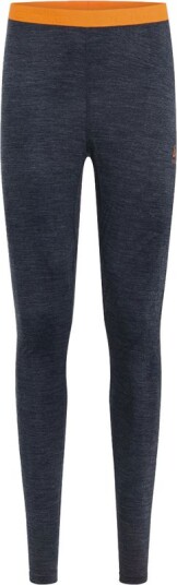 Odlo Pants Natural Performance Wool M Undertøy Bukser India Ink Melange /Oriole M
