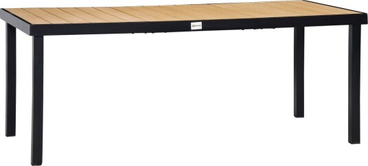 Stort aluminiumsbord for 8 lettstelt plast