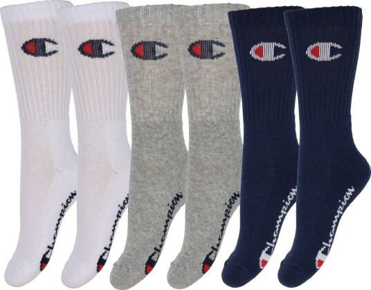 Champion 6Pk Crew Socks Navy 27 30 Champion 6Pk Crew Socks Navy 27 30