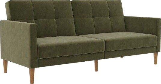 Sovesofa Lilly Olivengrønn Fløyel Olivengrønn Fløyel