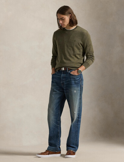 Polo Ralph Lauren Slim Fit Washable Wool Crewneck Sweater - Green - XS
