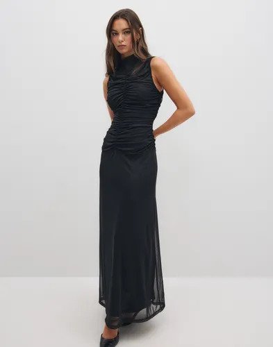 Vero Moda - Svart - Awerica Sl High Neck Ankle Dress