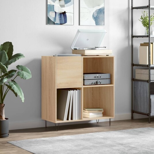 Hifi benk sonoma eik 84,5x38x89 cm konstruert tre Hifi benk sonoma eik 84,5x38x89 cm konstruert tre