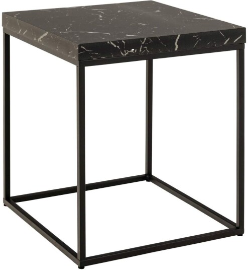 Barossa sofabord 40cm marmor dekor svart.