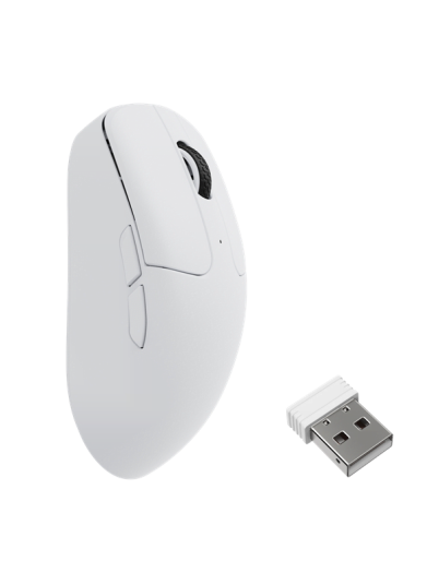 Keychron M2 8K Trådløs Gamingmus Optisk 42000 dpi Hvit
