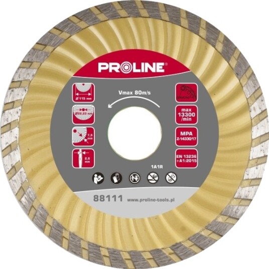 Pr-In "Pro-Line" Super Turbo Deimantinis Diskas 180X2,7X7,5X22,2 (88113)