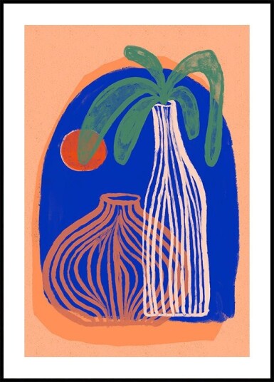 Blue Oasis Vases Plakat Plakat / 70x100cm