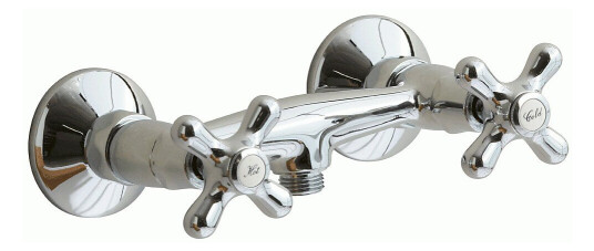 Lavabo Retro 2-Greps Dusjbatteri Krom