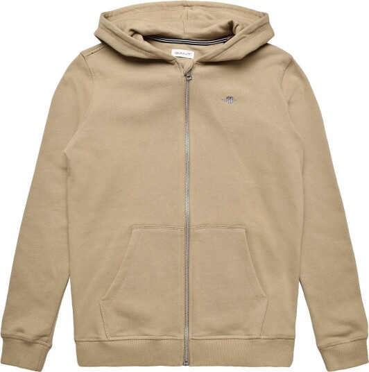 Gant Kids Shield Full Zip Hoodie DARK KHAKI 128