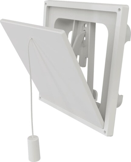 Flexit KLAFFVENTIL HVIT PLAST 4X4 - 49004