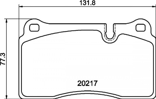 Bremseklosser sett HELLA 8DB 355 013-201