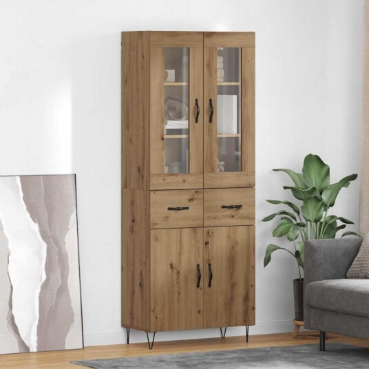 Høyskap med skuff Artisan Eik 69,5 x 34 x 180 cm Konstruert tre Høyskap med skuff Artisan Eik 69,5 x 34 x 180 cm Konstruert tre