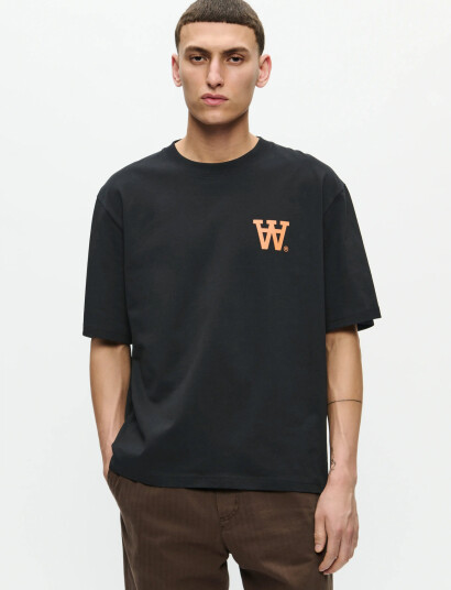WOOD WOOD Wwliam Tee Aachest 25220 - Black - S