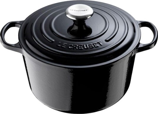 Le Creuset - Signature støpejernsgryte rund 26 cm 6,3L black