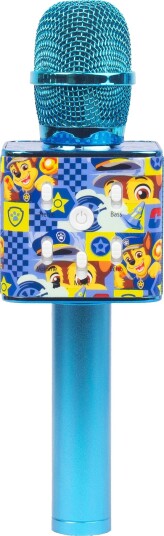 Paw Patrol Chase Karaoke Mikrofon Bluetooth USB-C 3+ År Blå