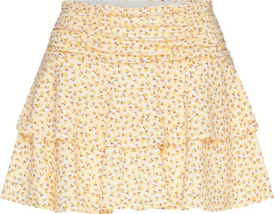 Gina Tricot Mini Frill Skirt Yellow S