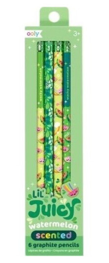 Pencils With Fragrant Fruit Watermelon 6 Pcs