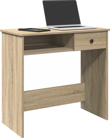 Skrivebord sonoma eik 80x40x75 cm sponplate