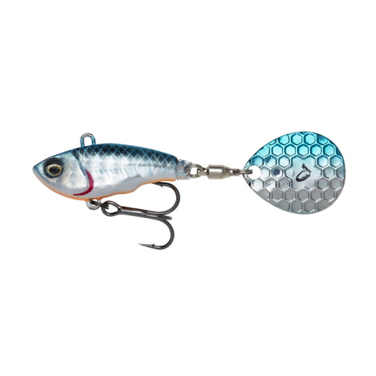 Savage Gear Fat Tail Spin 24 g Blue Silver