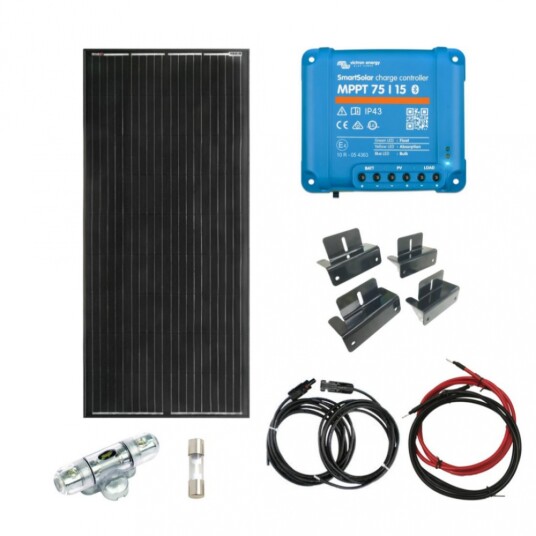 SKANBATT Solcellepakke HYTTE   Liten   12V   200W.