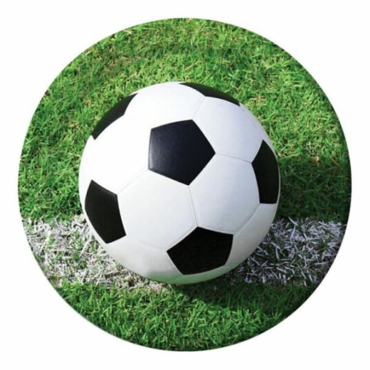 Papptallerken Fotball 22cm Pk/8 Papptallerken Fotball 22cm Pk/8