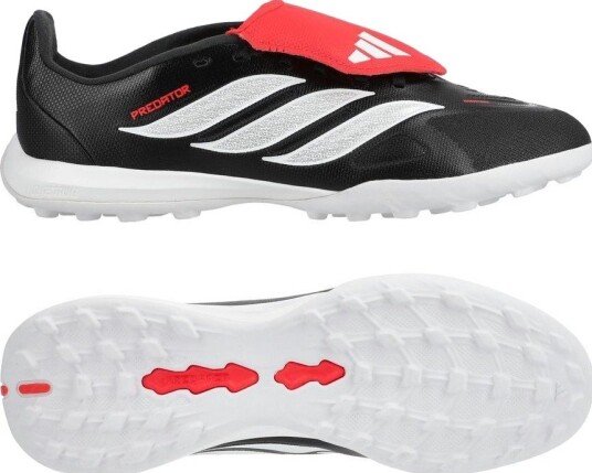 adidas Predator League Fold over Tongue TF Immortal DNA Svart/Fottøy Hvit Lucid Red Barn Turf (TF) størrelse 37⅓