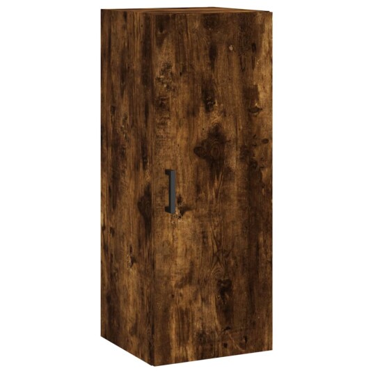 vidaXL Highboard røkt eik 34,5x34x180 cm konstruert tre 8720845485320