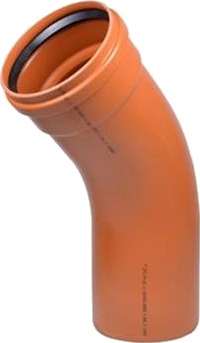 Wavin 315 Mm 45 Gr. Pvc-Kloakbøjning