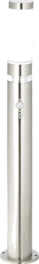Brilliant G46799/82 Utebord /Stolpelampe Med Bevegelsessensor Sparepære/Led Rgb E27 Innebygd Led 60,84 W Rustfritt Stål