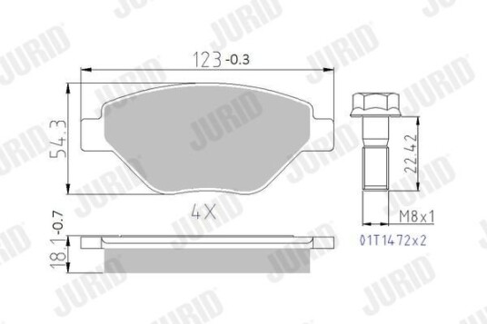 Bremseklosser JURID 573123J Bremseklosser JURID 573123J