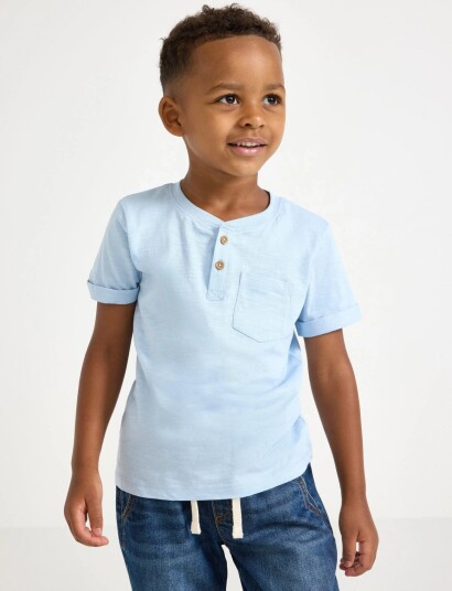 Lindex Top In Slub Jersey Blue 92