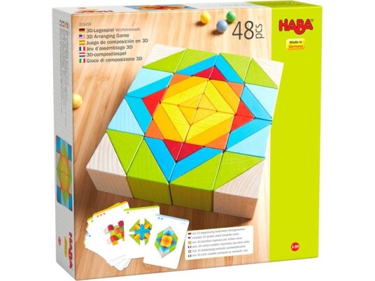 Haba 3D Arranging Byggeklosser 3 År 48 Stykker 736 G